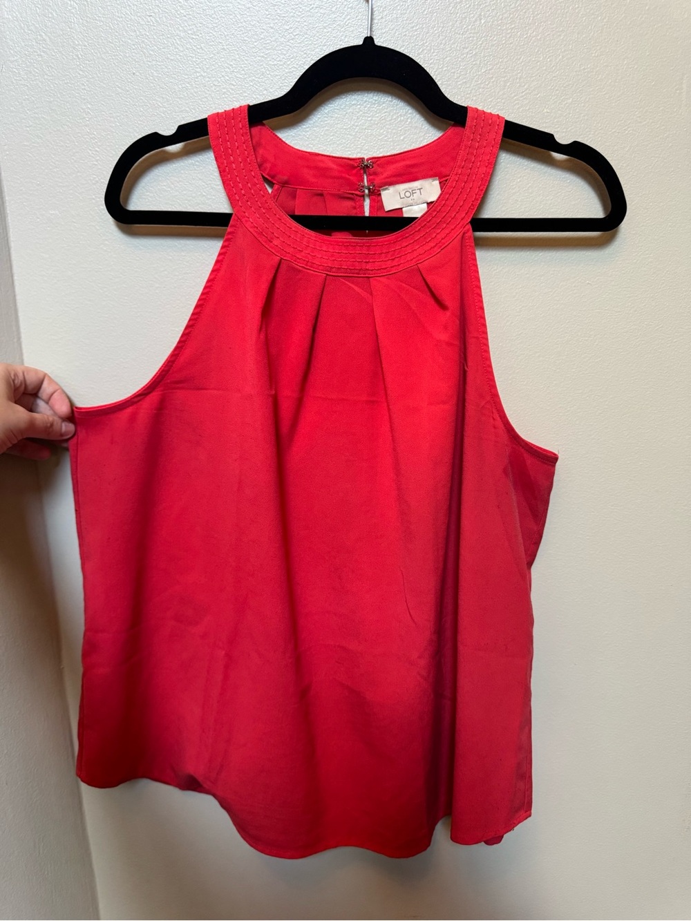 LOFT Bright Orange-Red Halter Neck Camisole